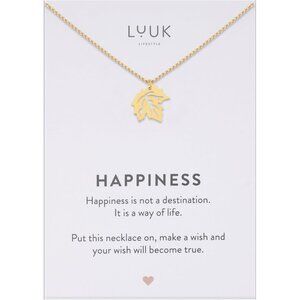 Dainty Modern Pendant Necklace for Women, Gift Ideas with HAPPINESS Card, Ladybu
